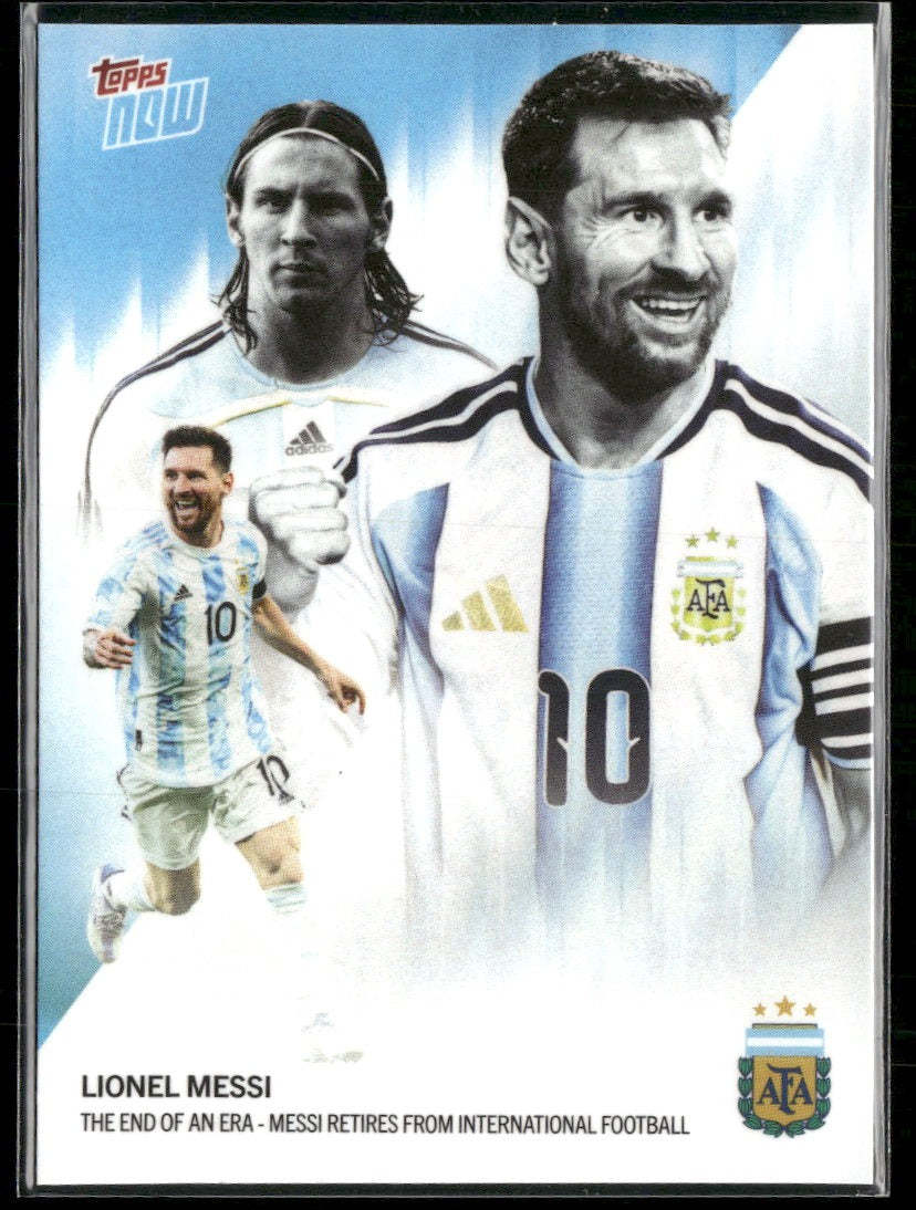 2026 Topps Now The End of an Era Lionel Messi #001