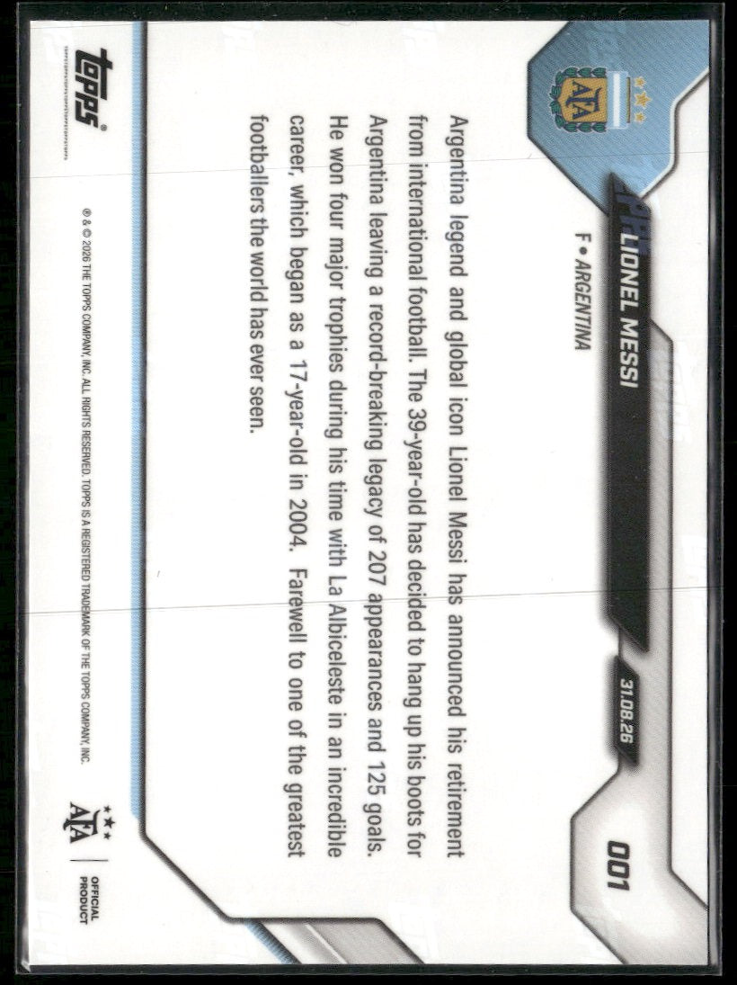 2026 Topps NOW The End of an Era Lionel Messi #