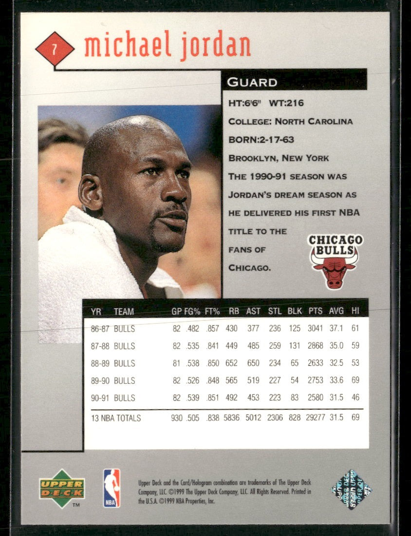 1998-99 Upper Deck Black Diamond Michael Jordan #7