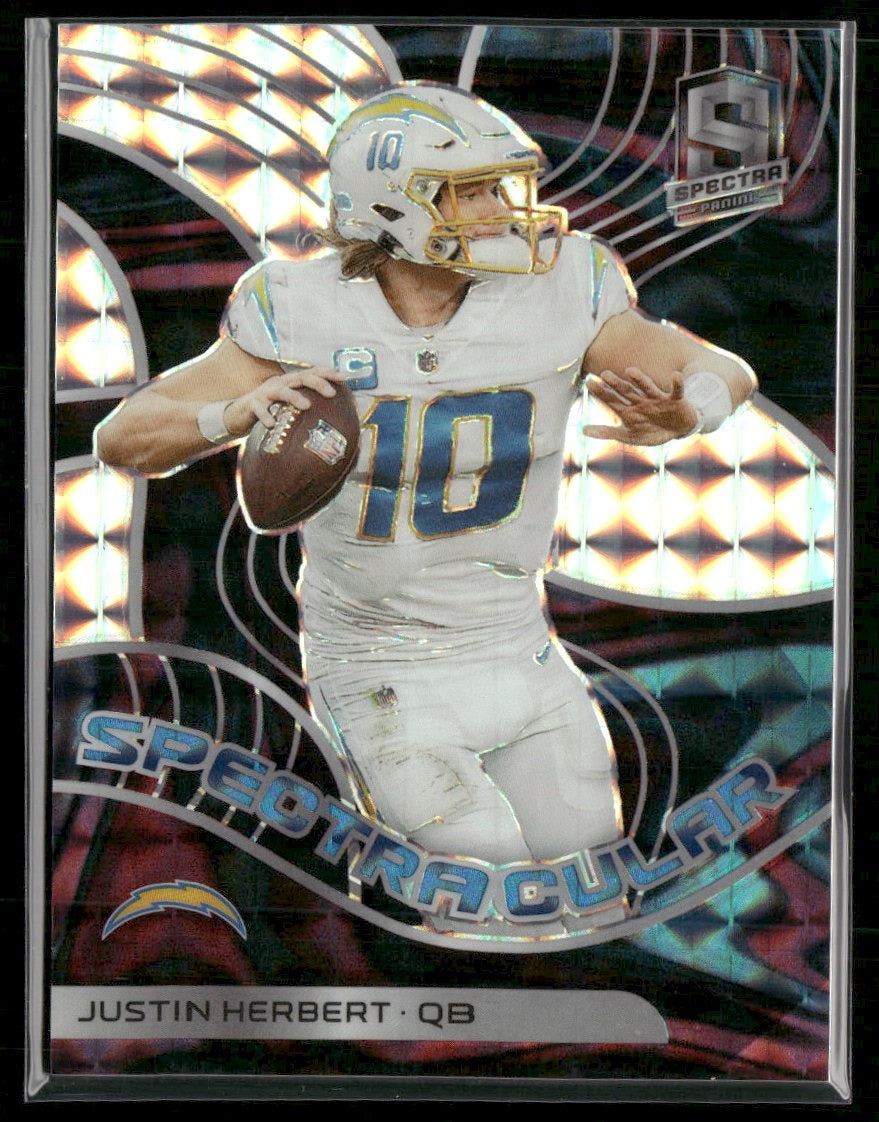 2022 Panini Spectra Spectracular Interstellar Justin Herbert #/50 #SPEC-JHE
