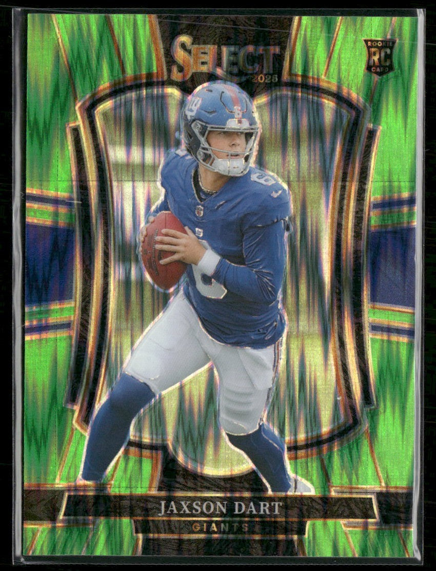 2025 Panini Select Neon Green Prizm Shock Jaxson Dart RC #/699 #193
