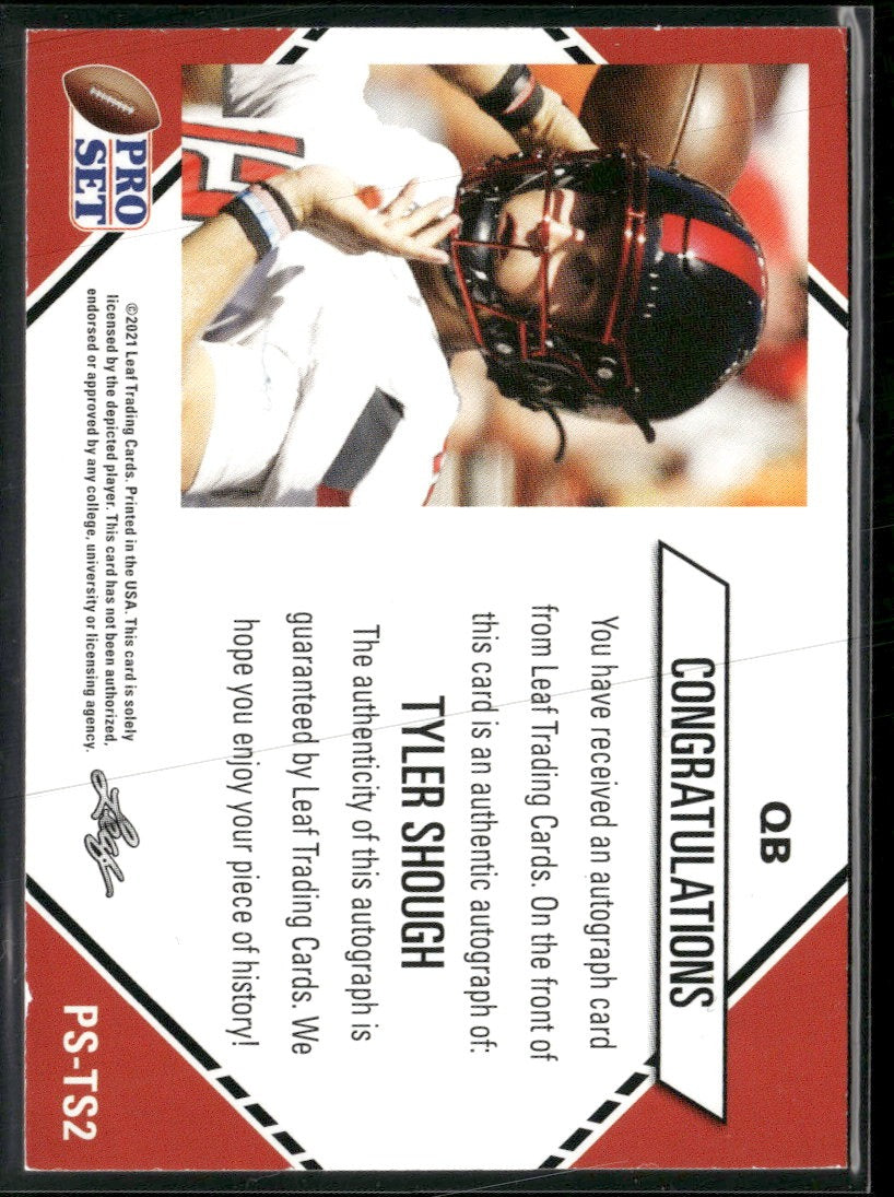 2021 Pro Set College Football Autographs Tyler Shough AU #PS-TS2