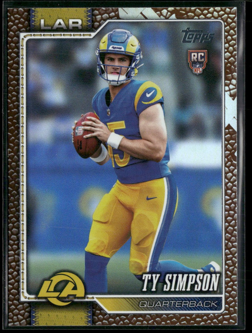 2026 Topps Flagship Football Leather Foil Ty Simpson #302