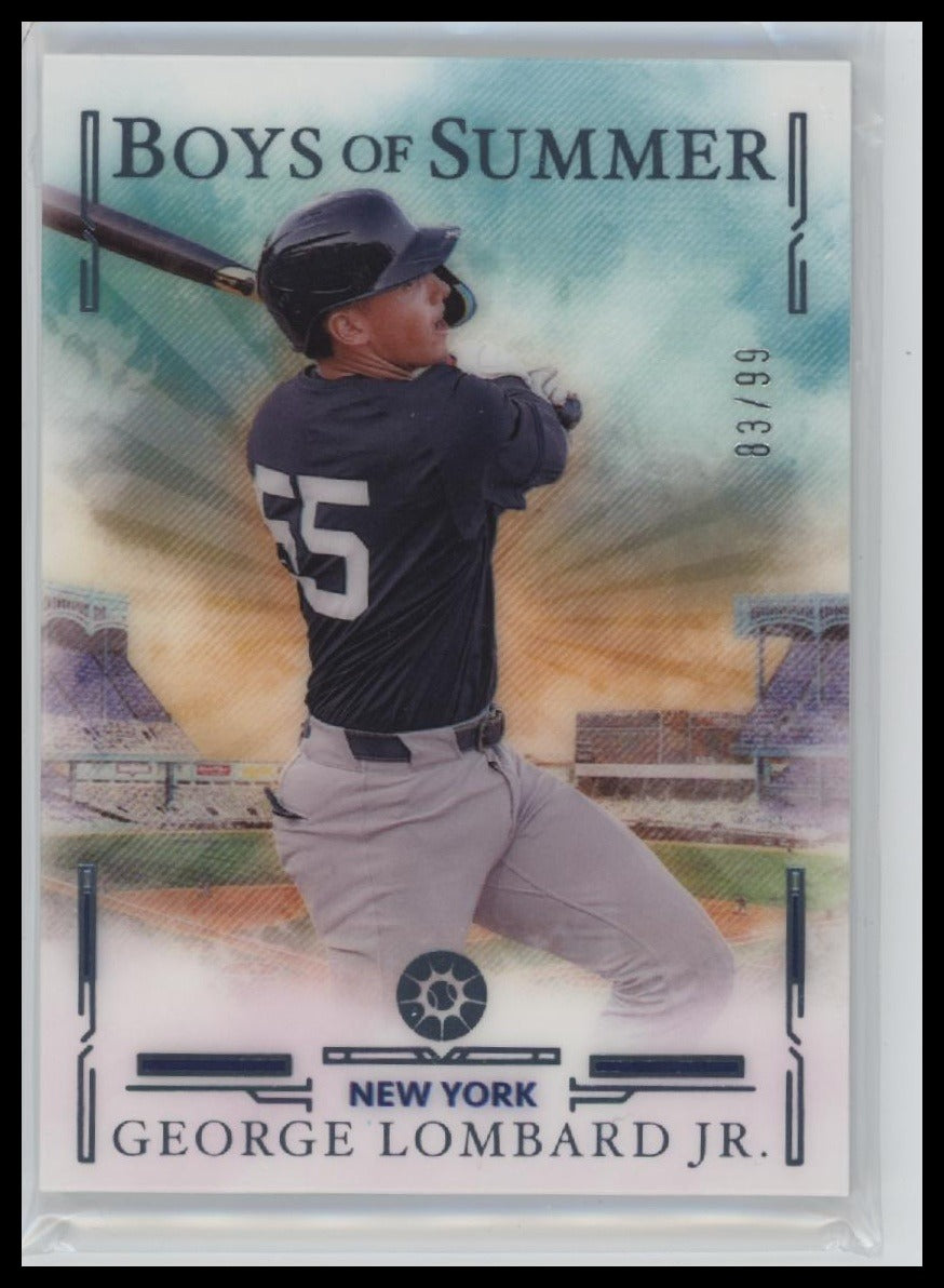 2025 Panini Boys of Summer Blue George Lombard Jr. #/99 #68