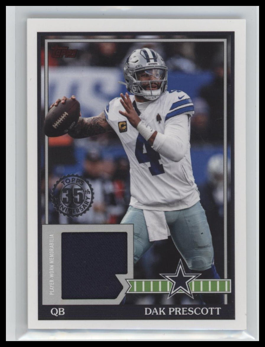 2026 Topps Flagship 1991 Football 35th Anniversary Relics Dak Prescott #91TFR-DP