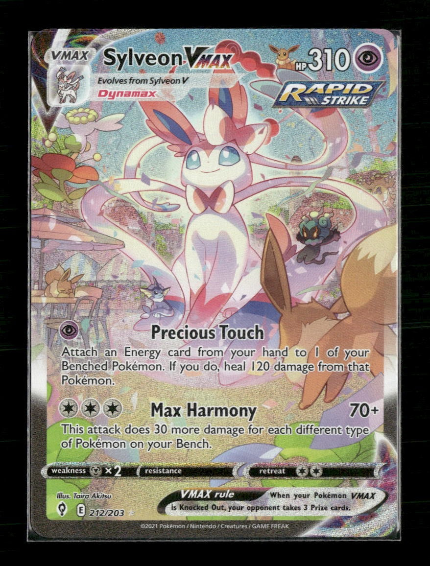 SWSH07: Evolving Skies Sylveon VMAX (Alternate Art Secret) #212/203