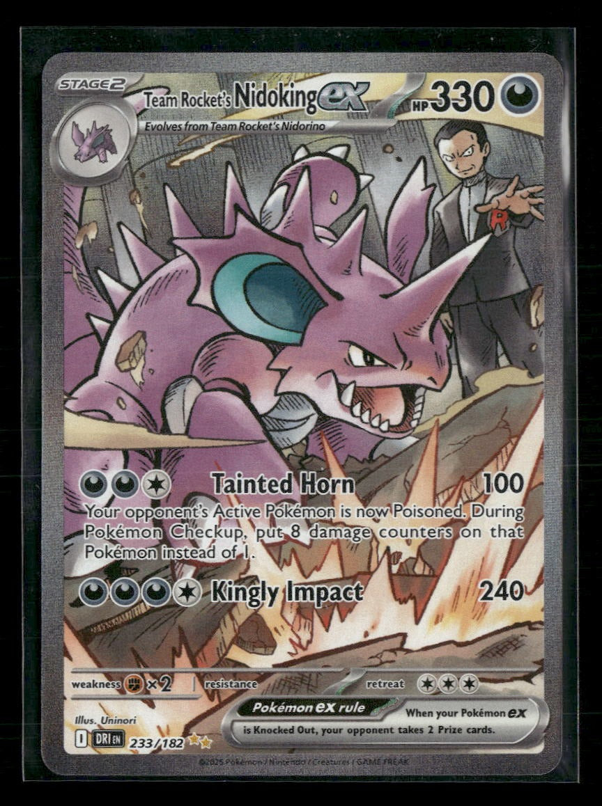 SV10: Destined Rivals Team Rocket's Nidoking ex #233/182