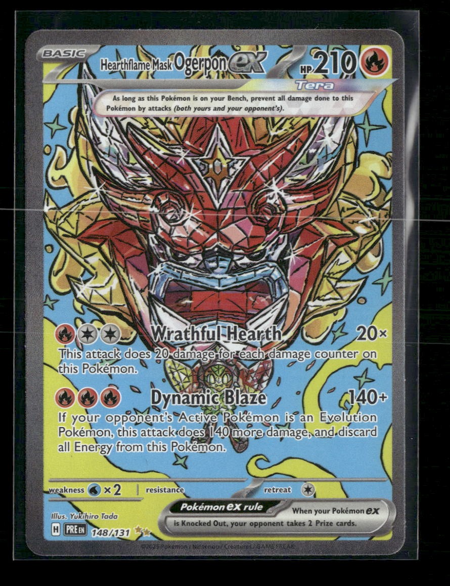 SV: Prismatic Evolutions Hearthflame Mask Ogerpon ex #148/131