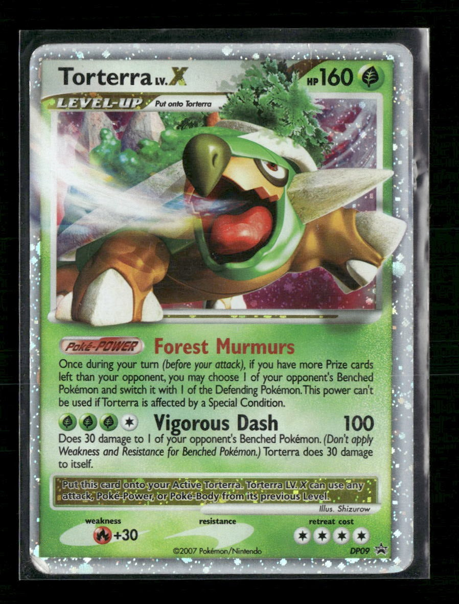 Diamond and Pearl Promos Torterra LV.X #DP09 Damaged