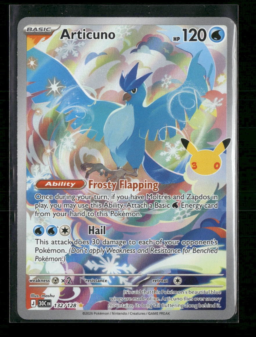 ME: 30th Celebration Articuno #132/128