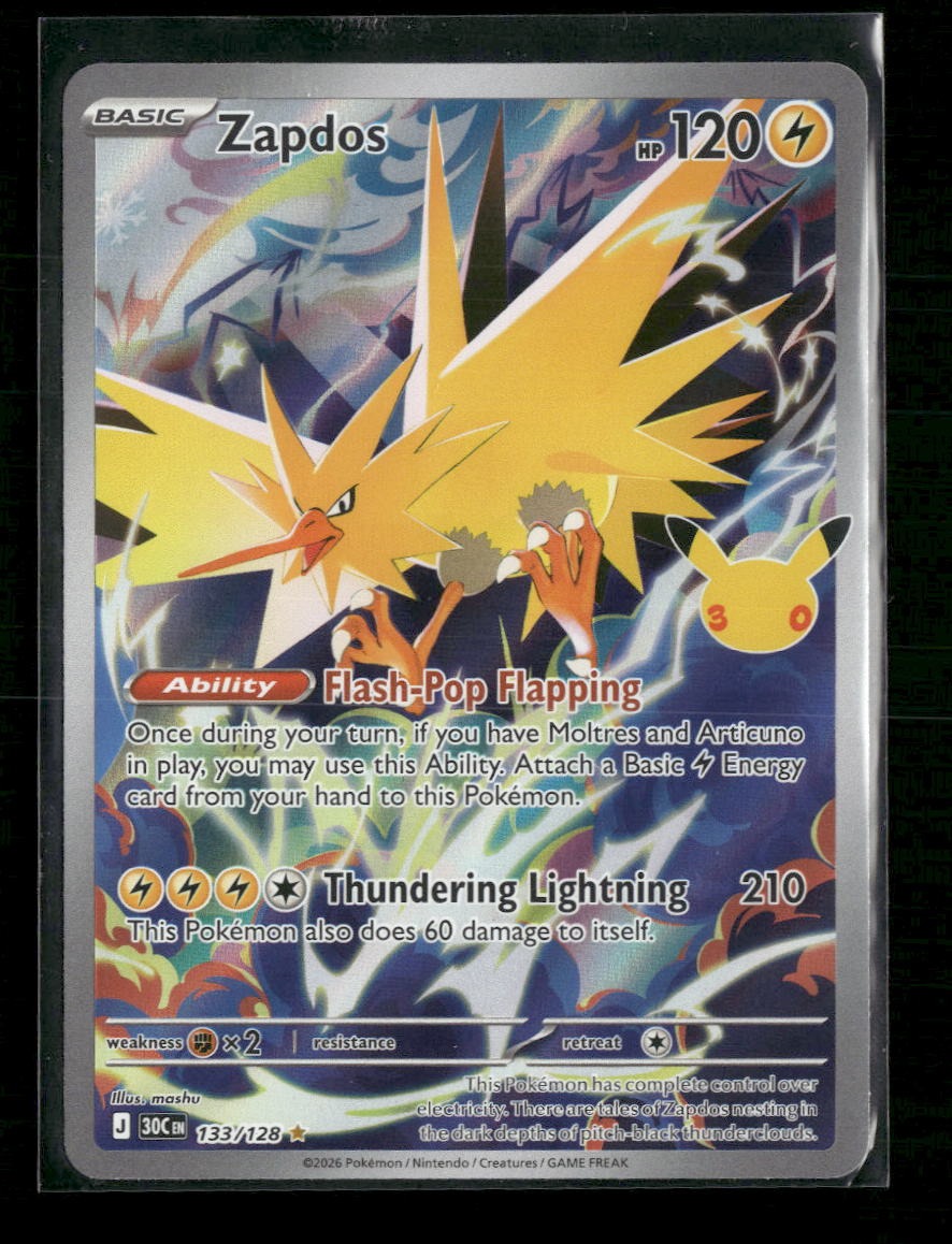 ME: 30th Celebration Zapdos #133/128