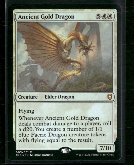 Commander Legends: Battle for Baldur's Gate Ancient Gold Dragon #3
