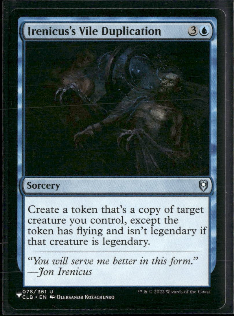 The List Reprints Irenicus's Vile Duplication #78