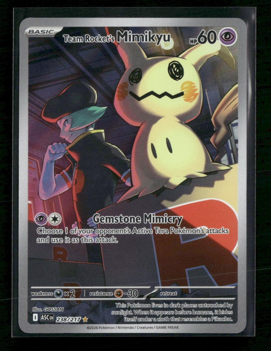 ME: Ascended Heroes Team Rocket's Mimikyu #238/217