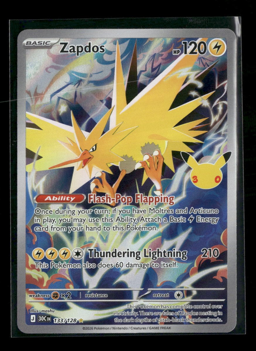 ME: 30th Celebration Zapdos #133/128