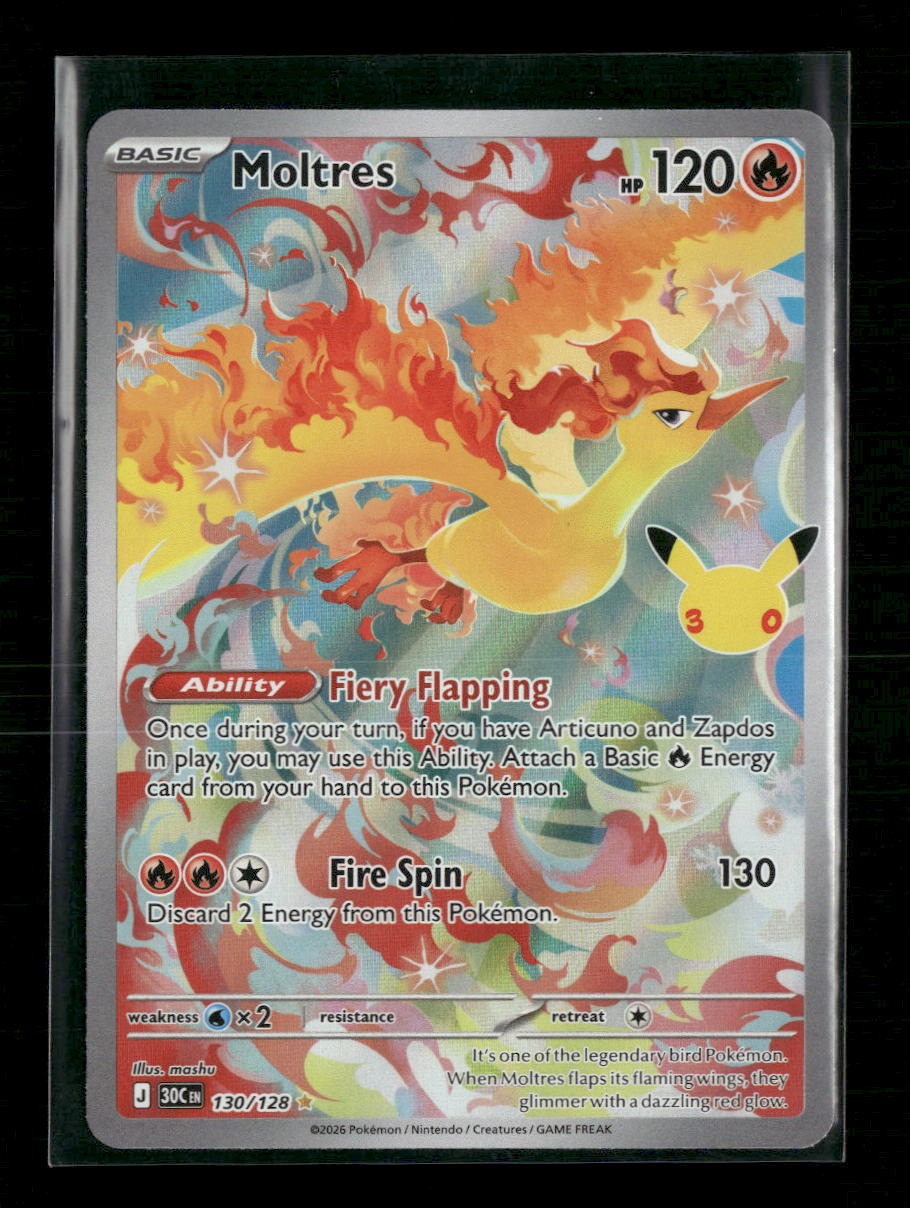 ME: 30th Celebration Moltres #130/128