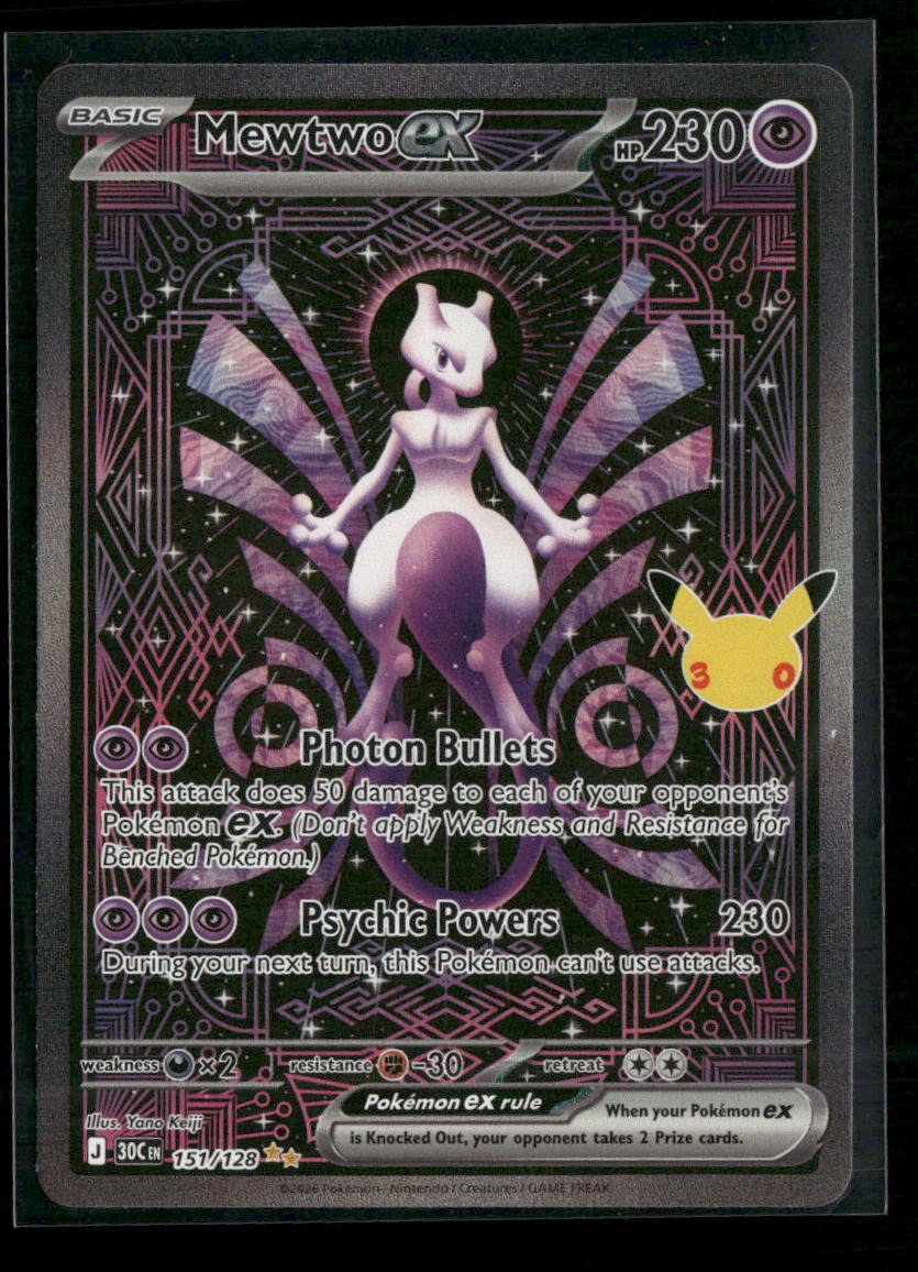 ME: 30th Celebration Mewtwo ex #151/128