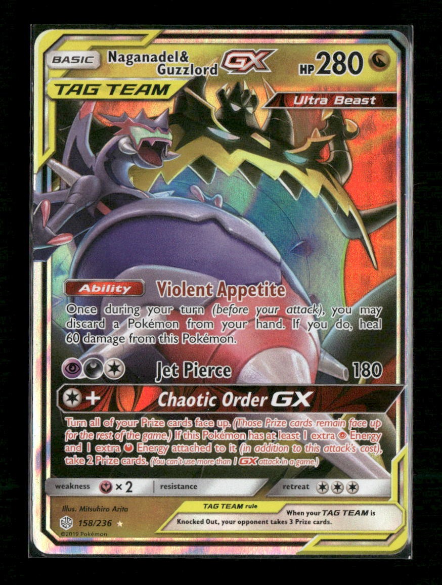 SM - Cosmic Eclipse Naganadel & Guzzlord GX #158/236