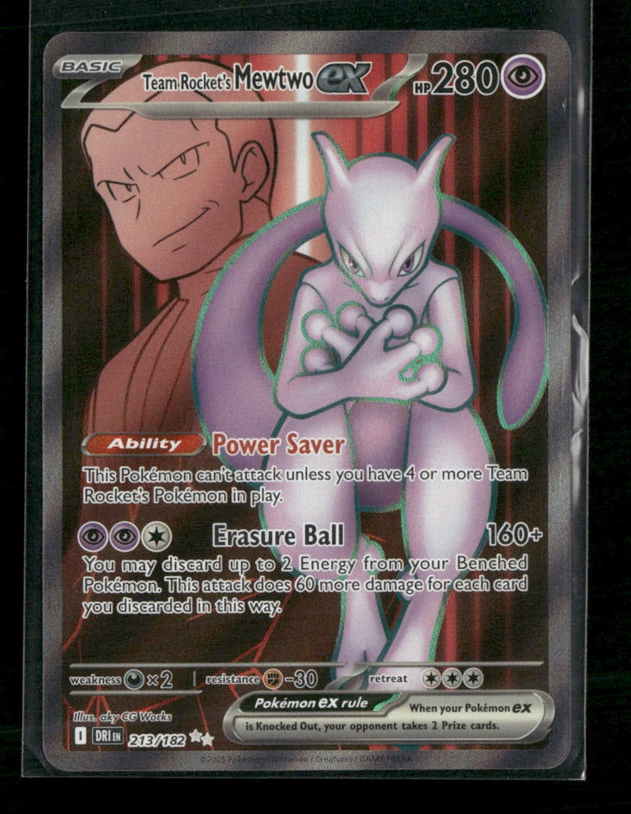 SV10: Destined Rivals Team Rocket's Mewtwo ex #213/182