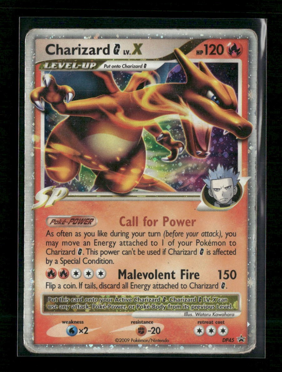 Diamond and Pearl Promos Charizard G LV.X #DP45 Damaged