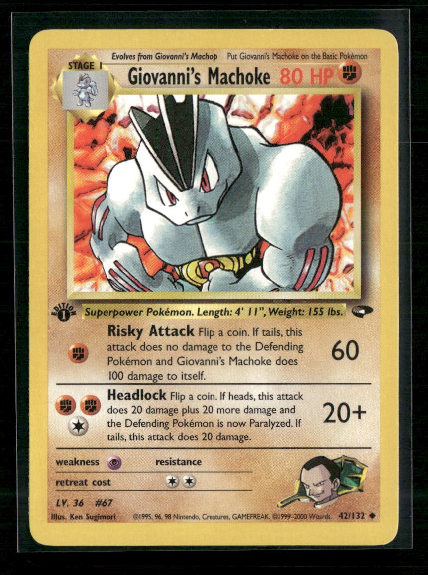 Gym Challenge Giovanni's Machoke #042/132