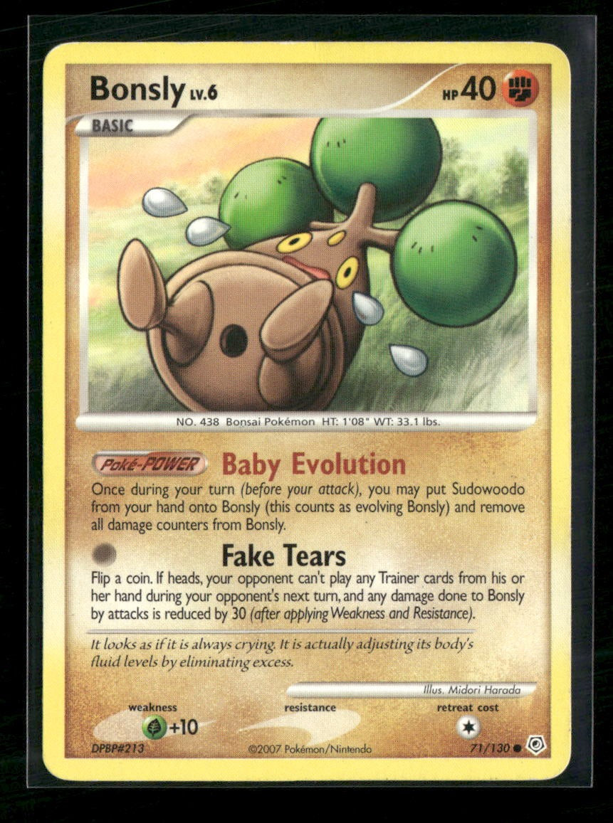 Diamond and Pearl Bonsly #71/130 Damaged