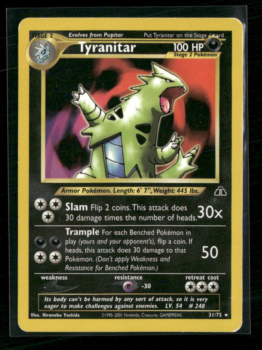 Neo Discovery Tyranitar (31) #31/75 Damaged