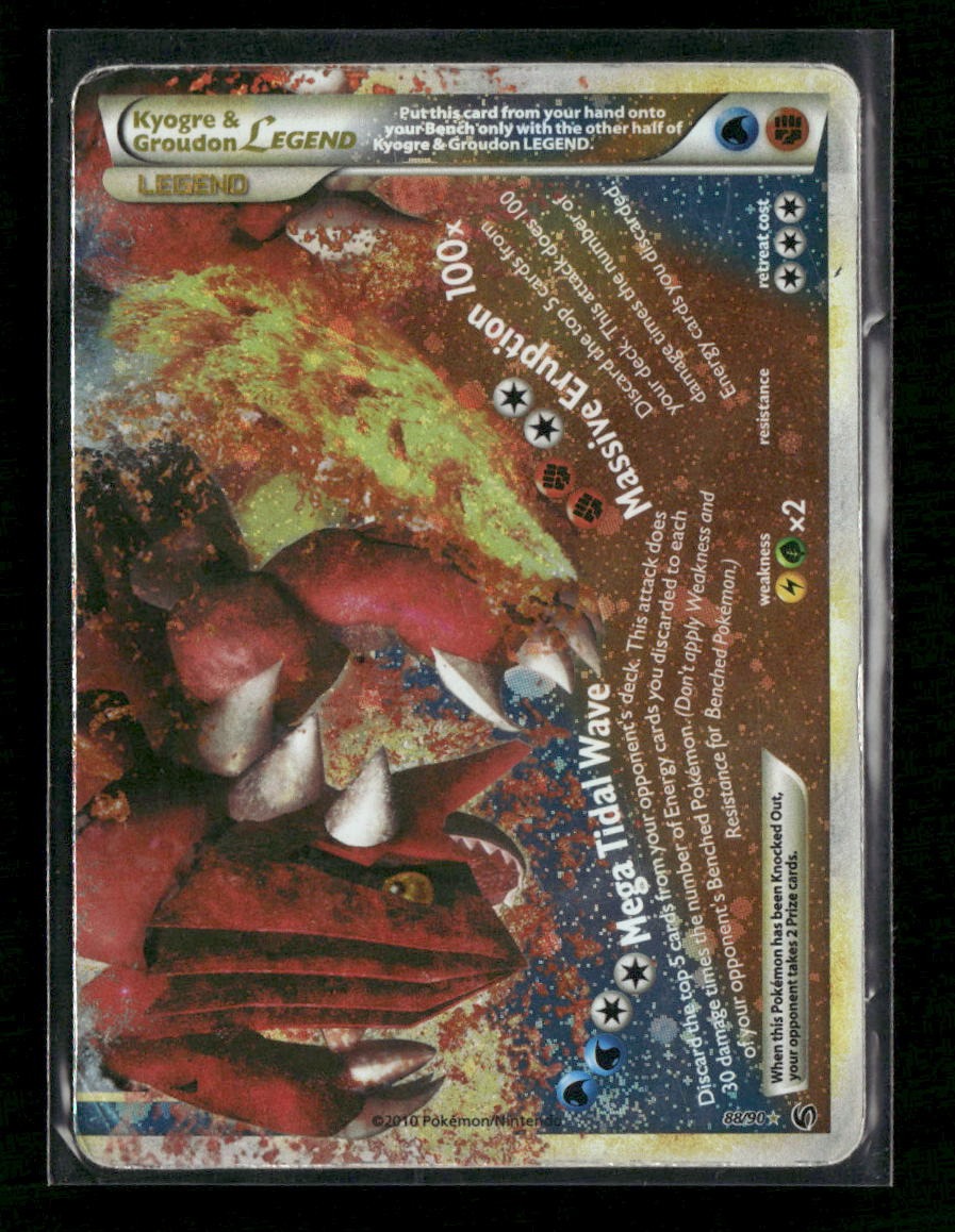 Undaunted Kyogre & Groudon Legend (Bottom) #88/90 Damaged