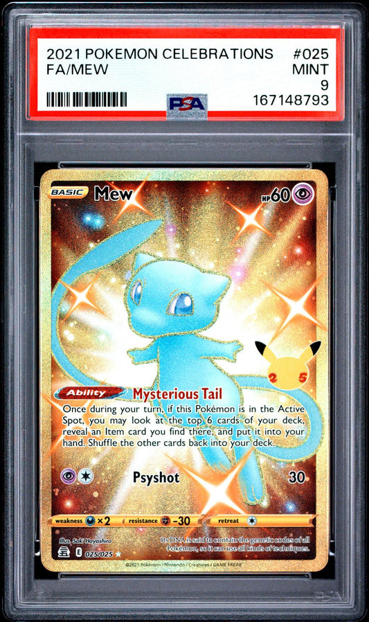 2021 Pokemon Celebrations Fa/Mew 9 PSA #025