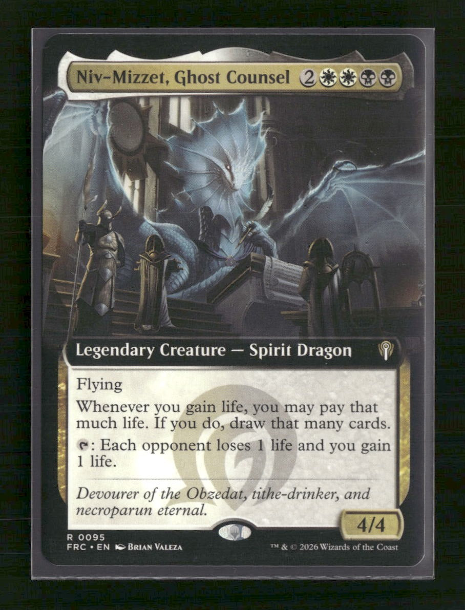 Commander: Reality Fracture Niv-Mizzet, Ghost Counsel (Extended Art) #95