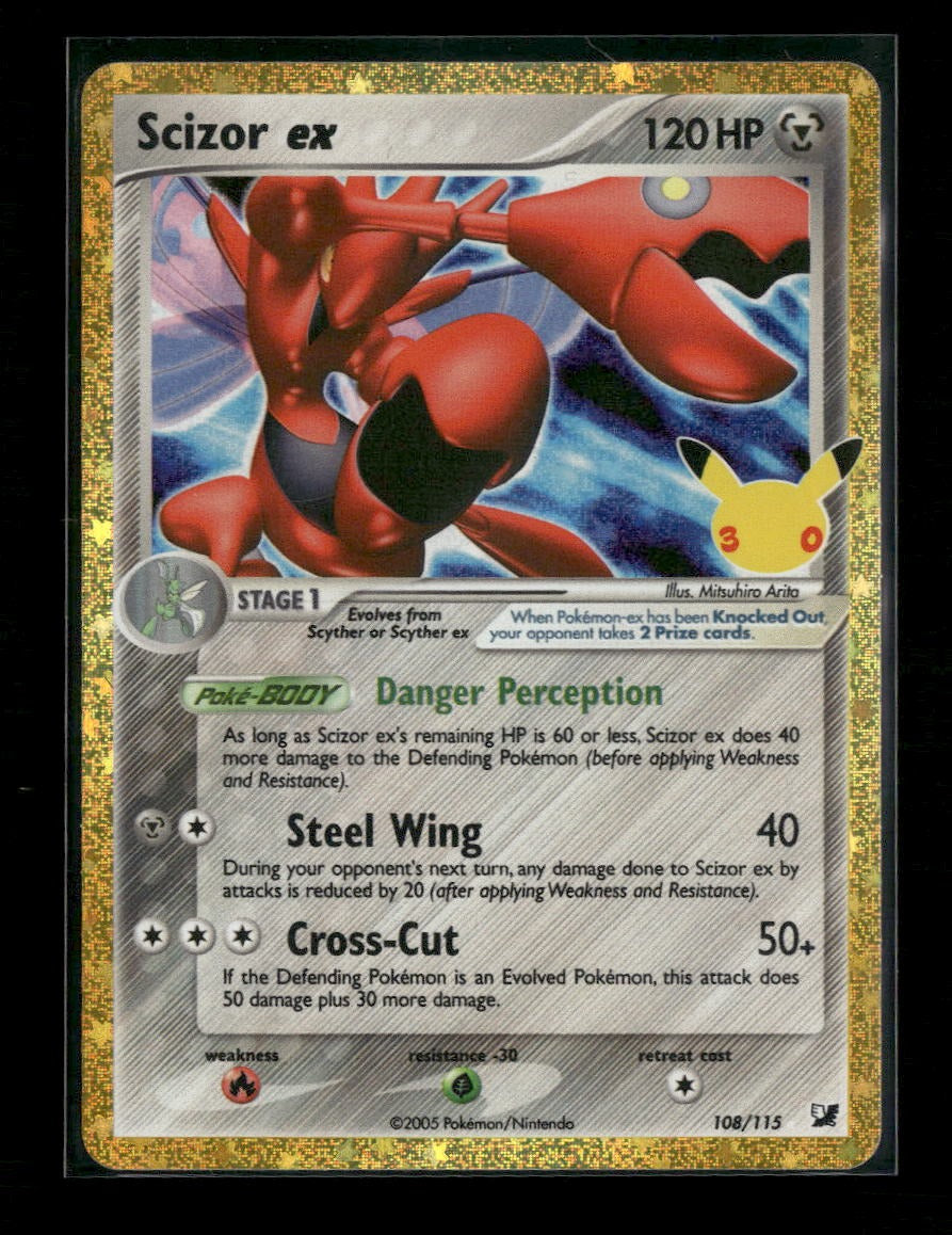 ME: 30th Celebration Classic Collection Scizor ex #108/115