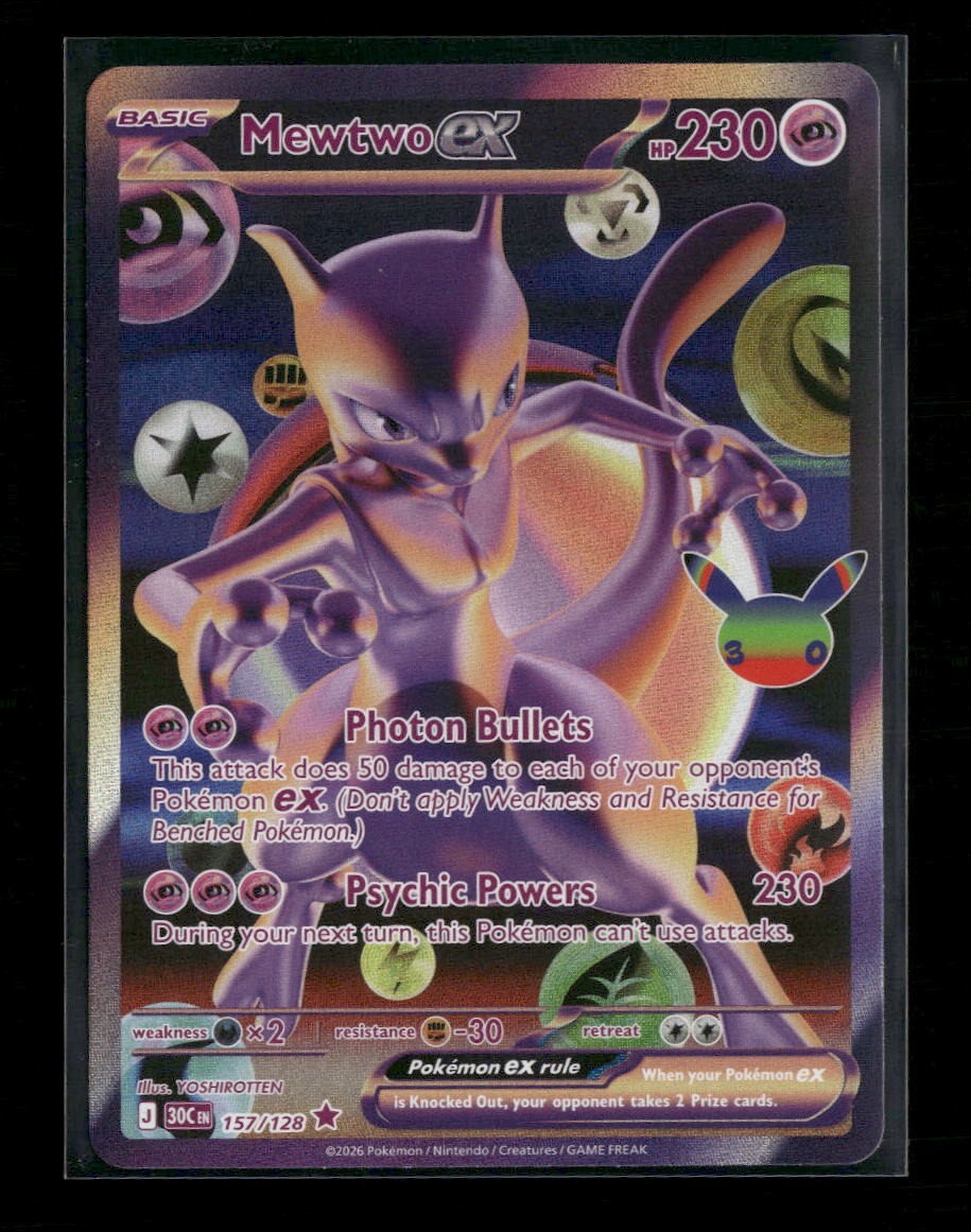 ME: 30th Celebration Mewtwo ex #157/128