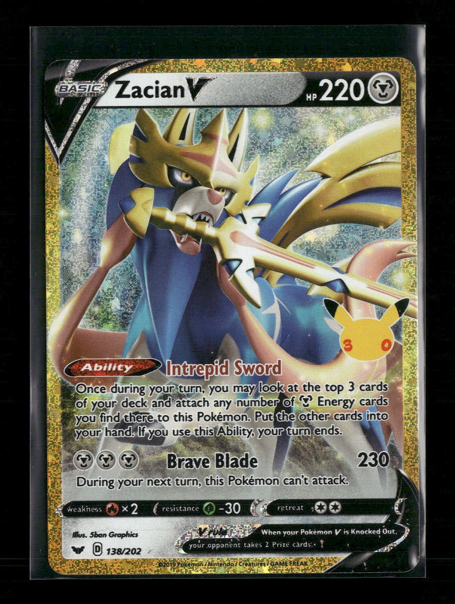 ME: 30th Celebration Classic Collection Zacian V #138/202