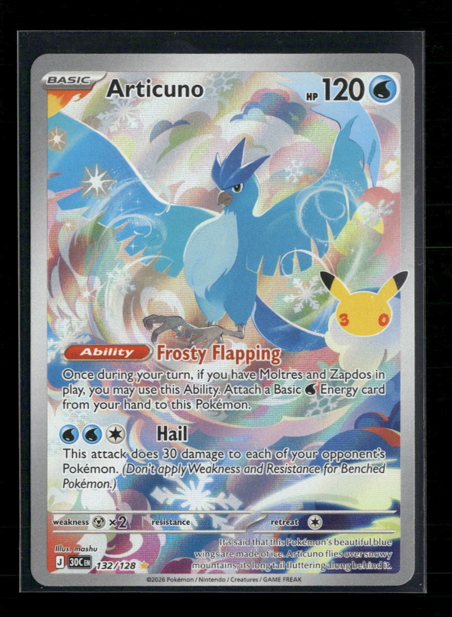 ME: 30th Celebration Articuno #132/128