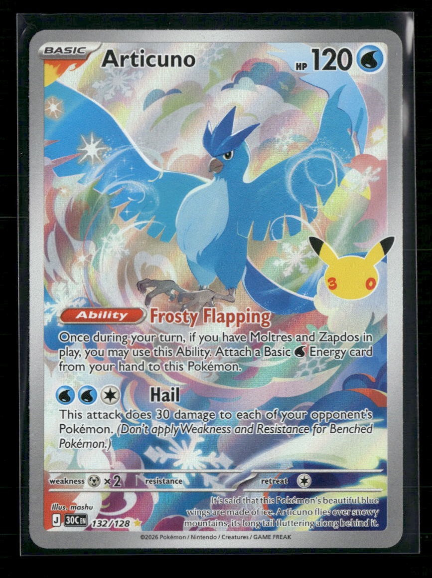 ME: 30th Celebration Articuno #132/128