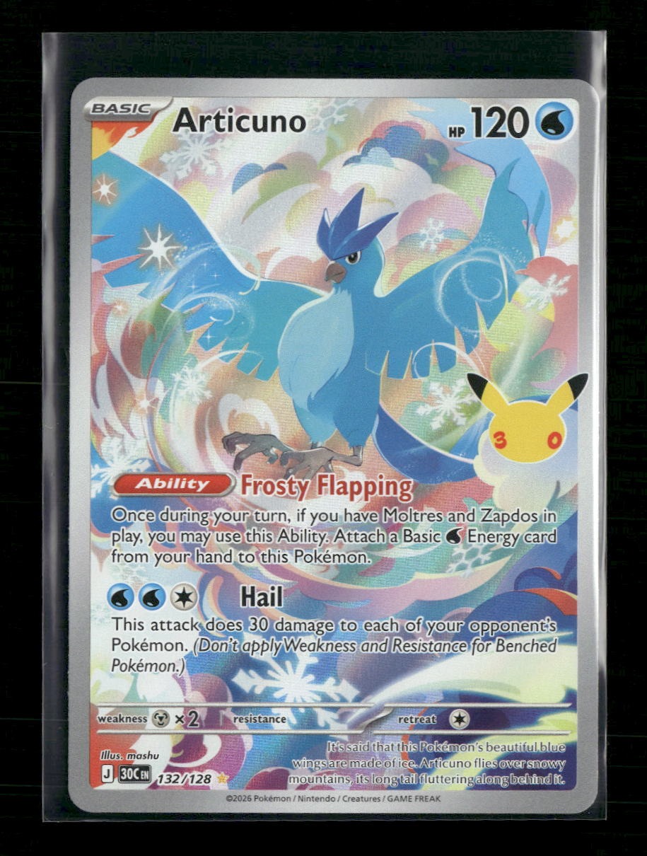 ME: 30th Celebration Articuno #132/128