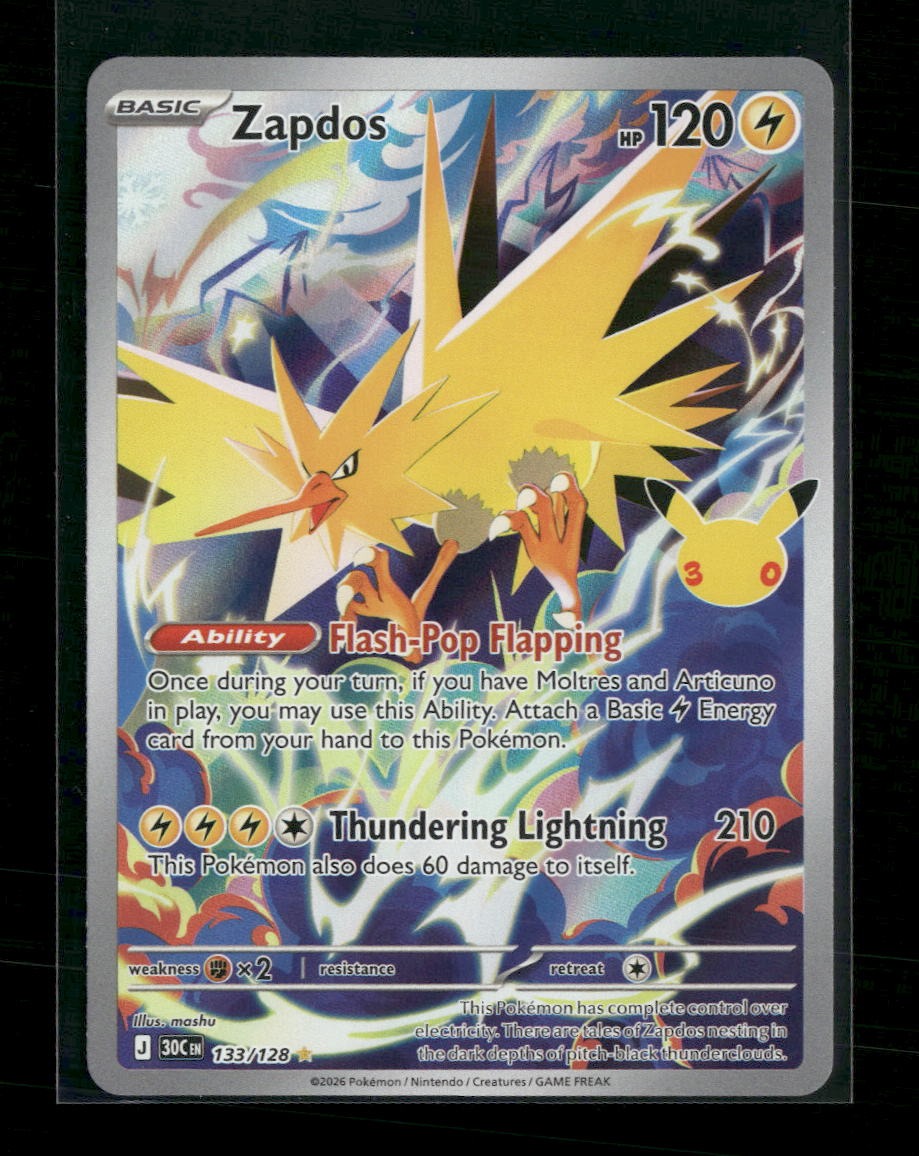 ME: 30th Celebration Zapdos #133/128