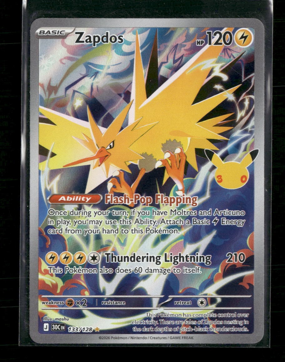 ME: 30th Celebration Zapdos #133/128