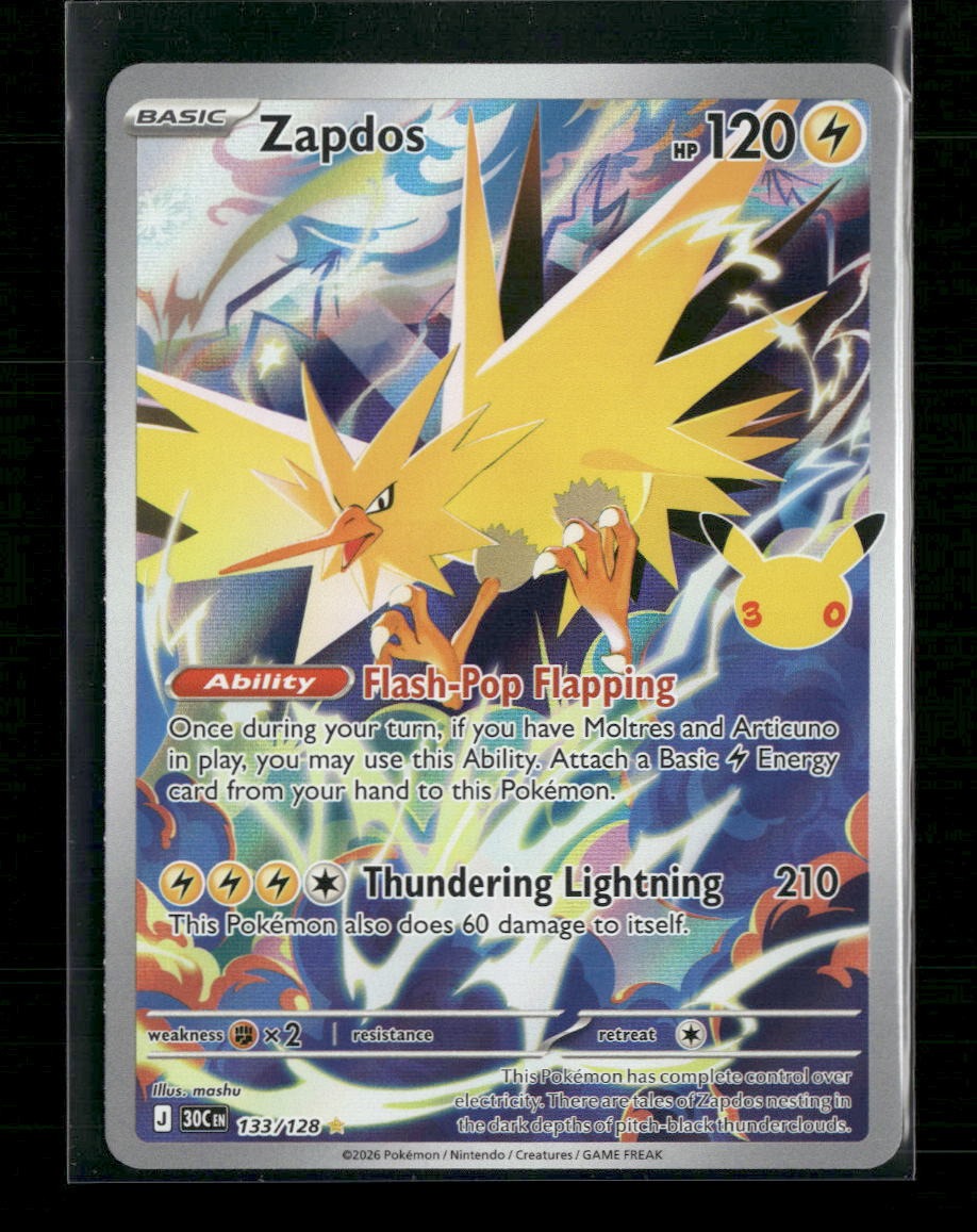 ME: 30th Celebration Zapdos #133/128