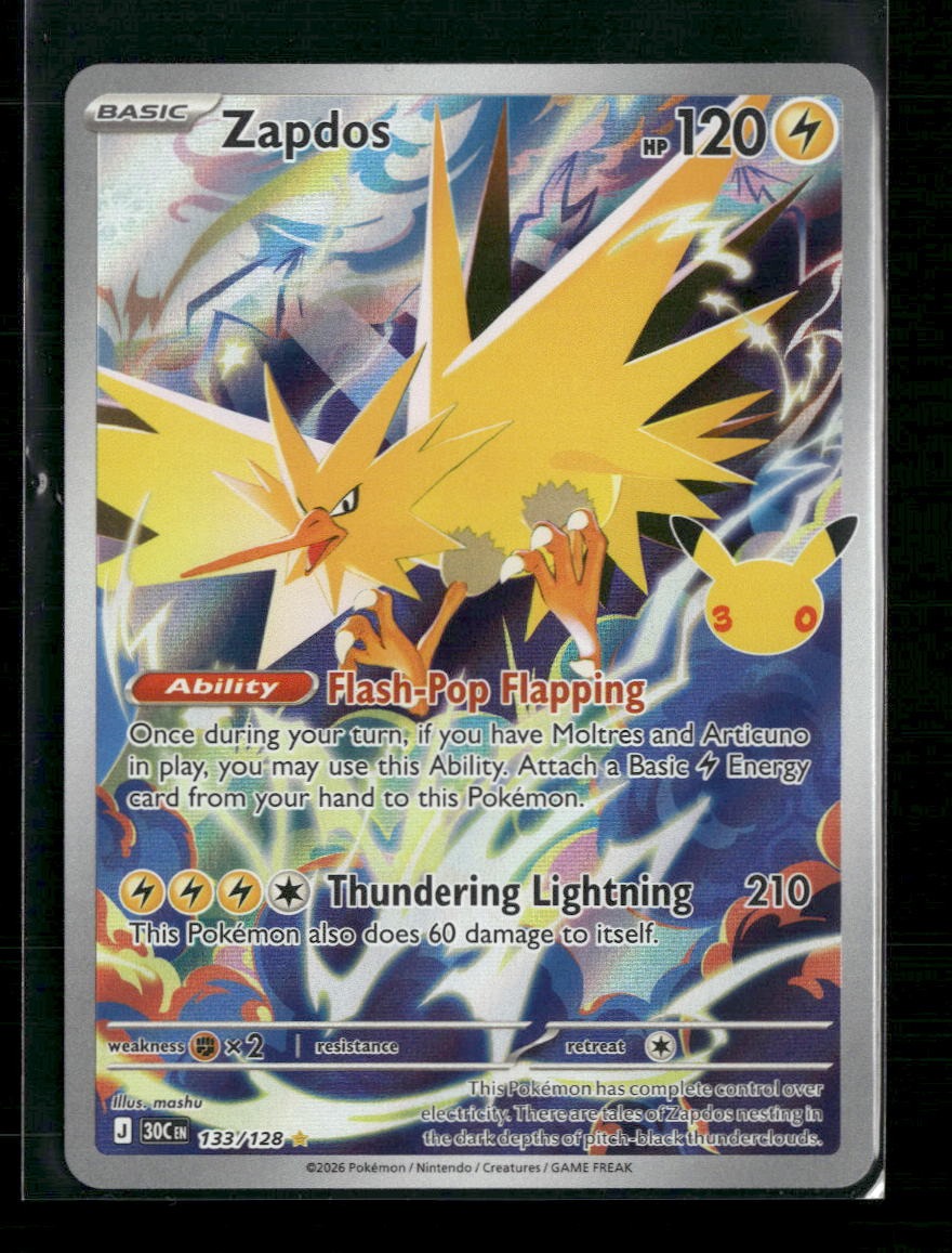 ME: 30th Celebration Zapdos #133/128