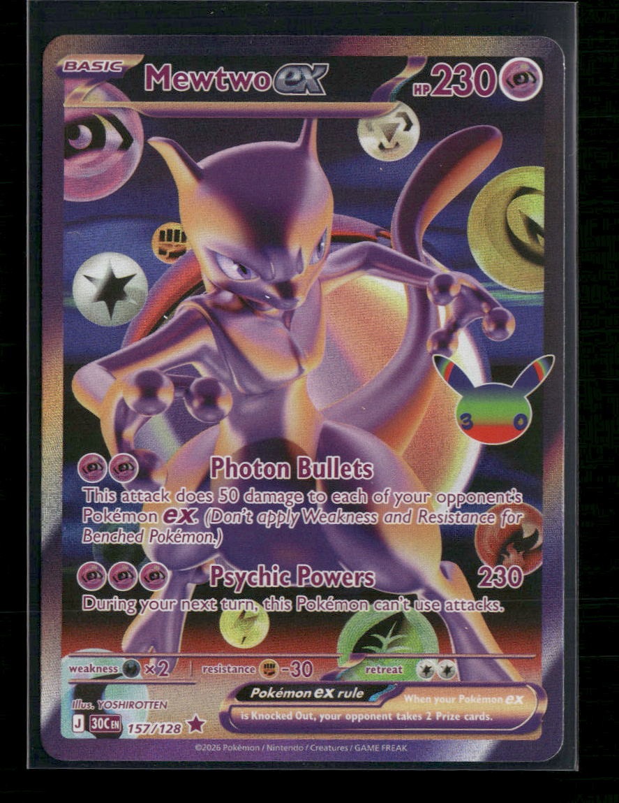 ME: 30th Celebration Mewtwo ex #157/128