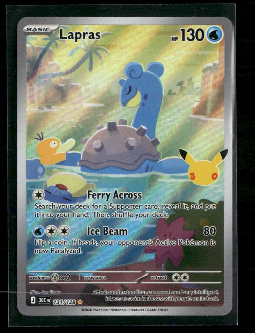 ME: 30th Celebration Lapras #131/128