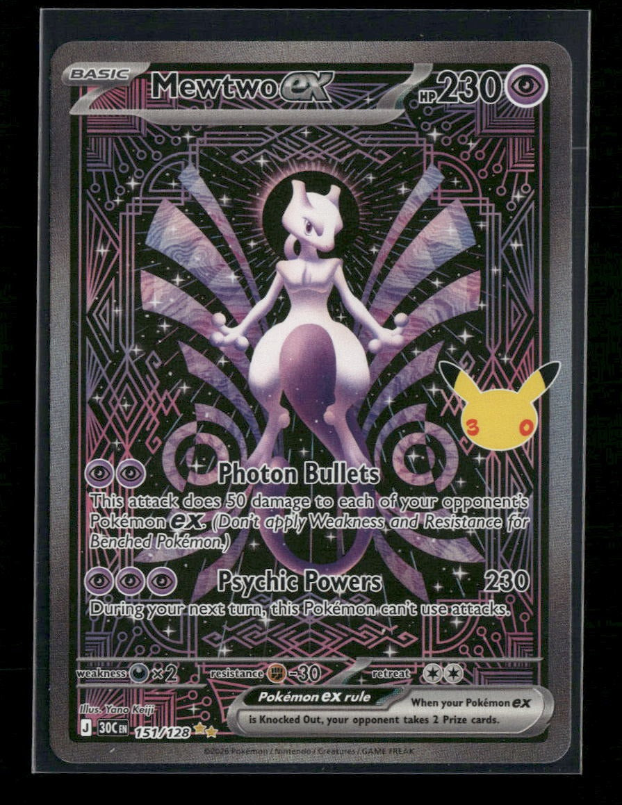 ME: 30th Celebration Mewtwo ex #151/128