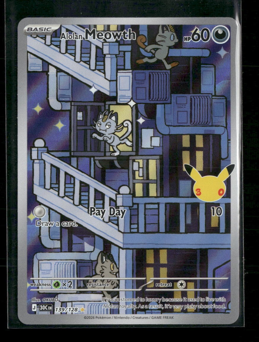 ME: 30th Celebration Alolan Meowth #139/128