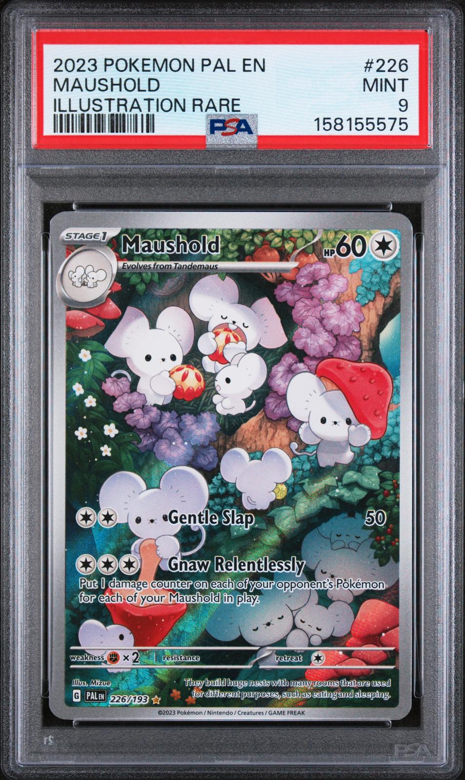 2023 Pokemon Pal En-Paldea Evolved Illustration Rare Maushold 9 PSA #226