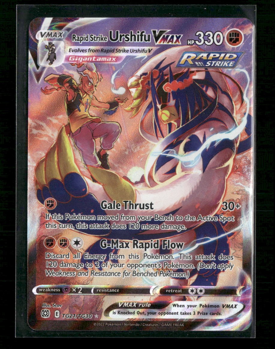SWSH09: Brilliant Stars Trainer Gallery Rapid Strike Urshifu VMAX #TG21/TG30