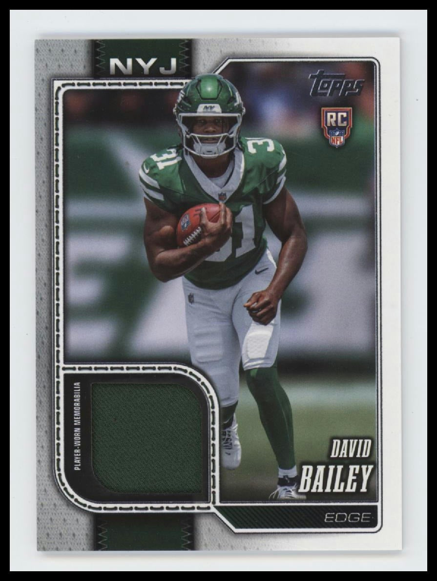 2026 Topps Flagship Real One Rookie Relics David Bailey #ROR-DBA