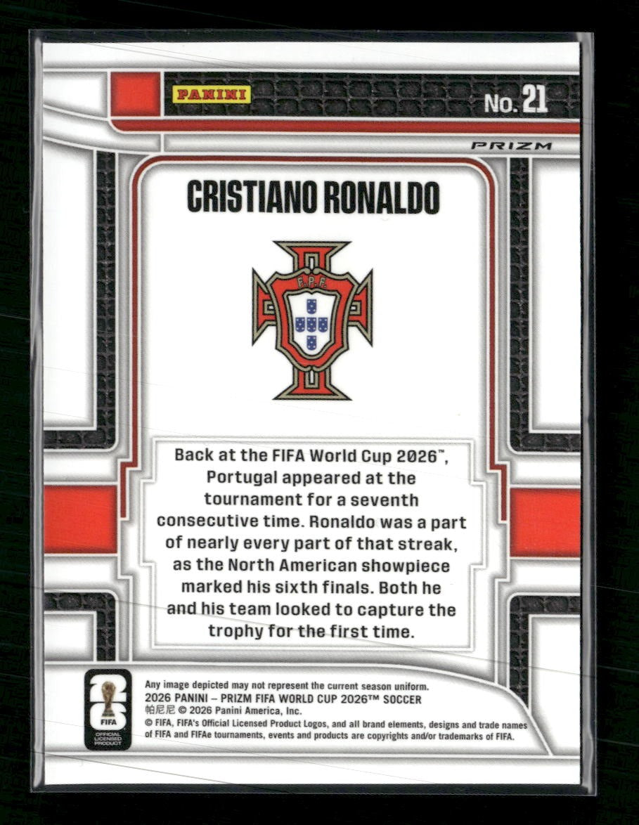 2026 Panini Prizm FIFA World Cup Scorers Club Wave Prizm Cristiano Ronaldo #21