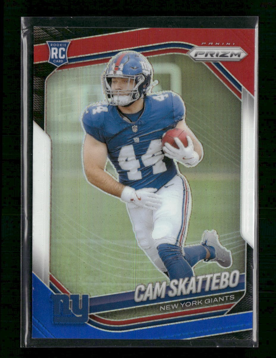 2025 Panini Prizm Red White and Blue Cam Skattebo #363