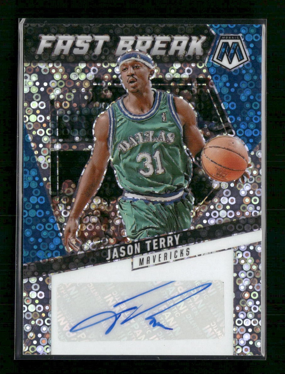 2024-25 Panini Mosaic Autographs Fast Break Jason Terry AU #AFB-JET